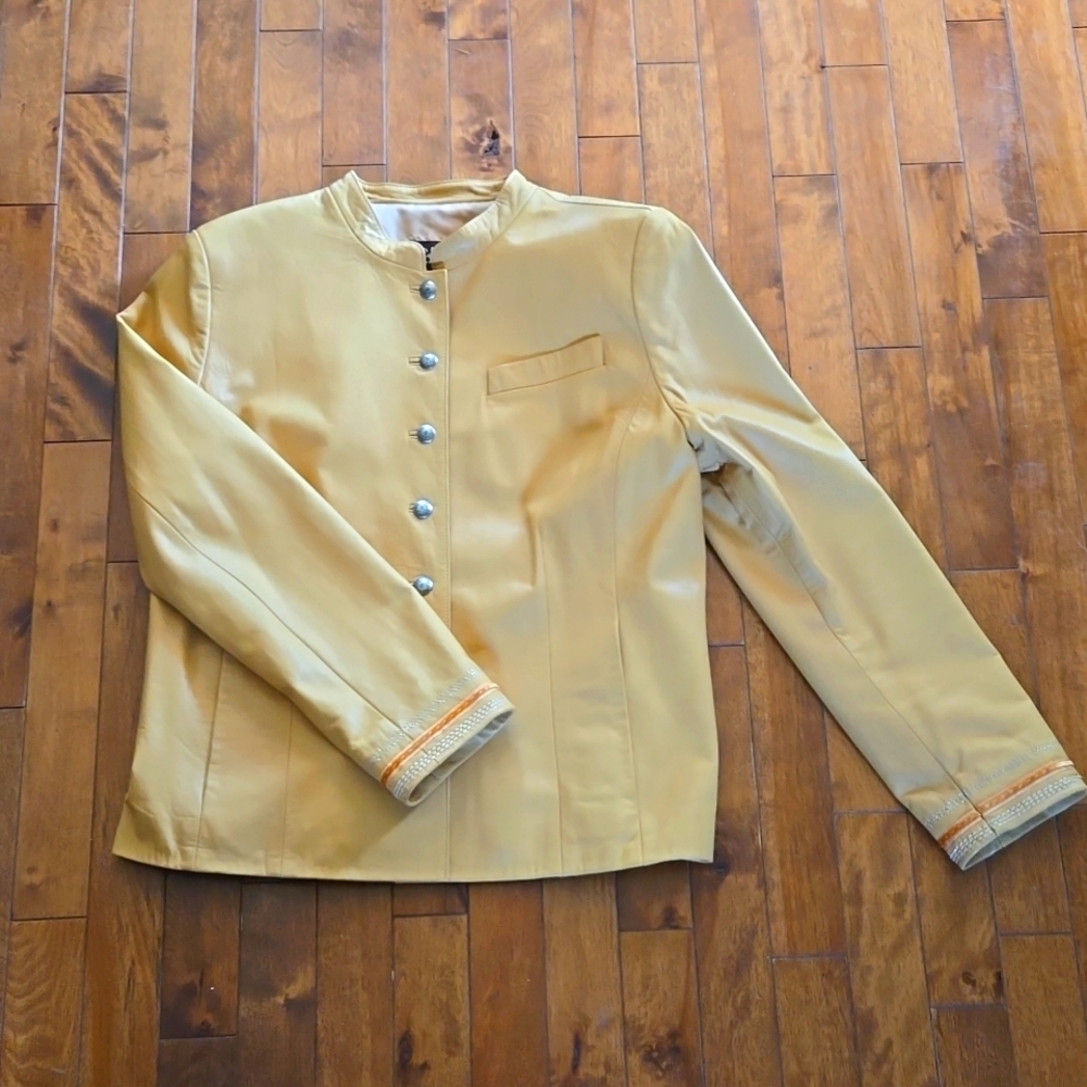 Amazing vintage Cole Haan Lambskin Leather jacket EXCELLENT! Size Large